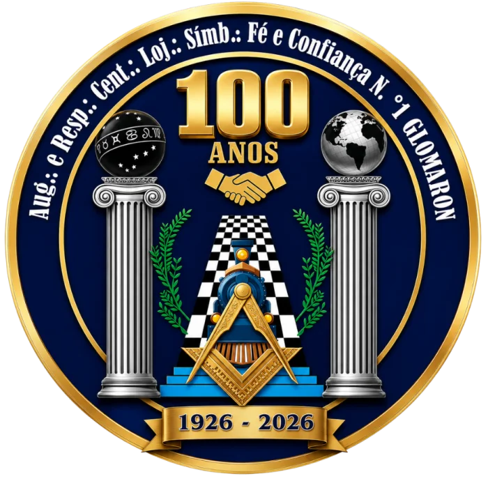 Emblema comemorativo dos 100 anos — Fé e Confiança Nº 1